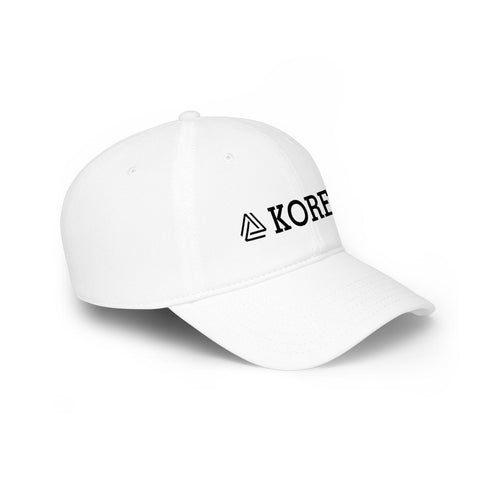 KORE III Classic White Hat – Minimalist Unisex Adjustable Baseball Hat